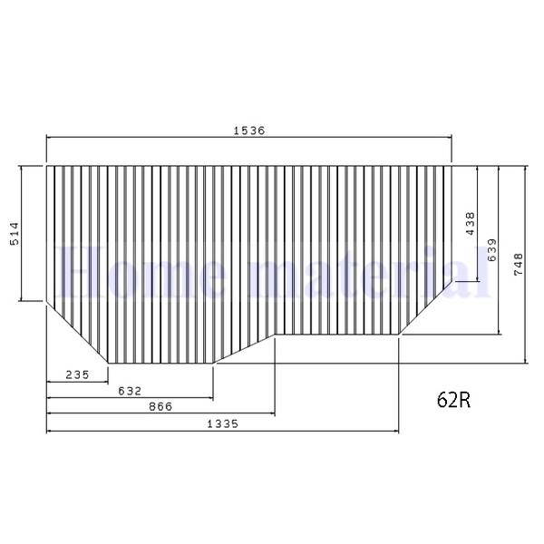 お風呂のふた TOCLAS トクラス  (旧ヤマハ） 62R （ 品番 ）GFFMADW1AX (品番変更 GFFMADW1A2 ) 巻きフタ 風呂ふた 巻きふたの通販は