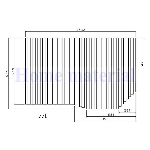 送料無料 お風呂のふた TOCLAS トクラス  (旧ヤマハ) デッキ水栓無しタイプ用 77L ( 品番 )GFFMAHW2XX (代替品 GFFMAHW2X1) 巻きフタ 風呂ふた 巻きふた 14,501円