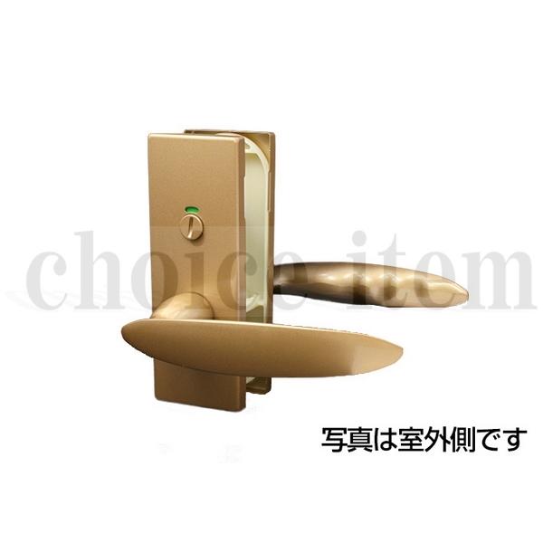 送料無料 ダイケン 室内ドア 開き戸 レバーハンドル・座セット NTデザイン 角長座 表示錠 newRIII ゴールド 品番：RX5A23ZAF (廃盤の為 梱包内容変更）の通販は