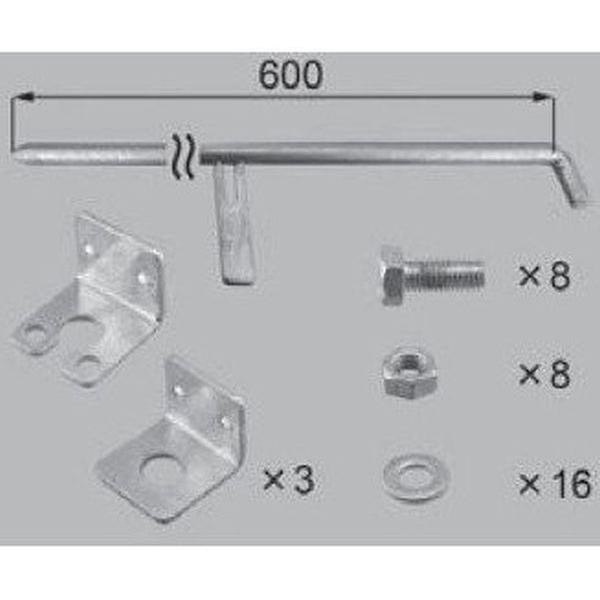 送料込み LIXIL 新日軽 エクステリア 補修部品 フェンス 閂錠セット( 両開き) 88AAB1502