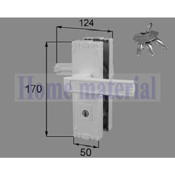 送料込み LIXIL 新日軽 エクステリア 補修部品 門扉 G 型錠掛け側セット ( 両開き用 ) 8AAB0134