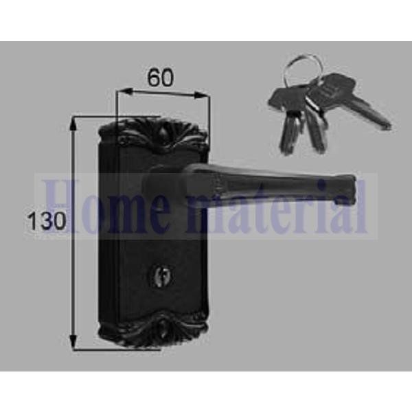 送料込み LIXIL 新日軽 エクステリア 補修部品 門扉 S型錠外部化粧座ハンドルセット (片開き・両開き掛側用) 8AAB0186