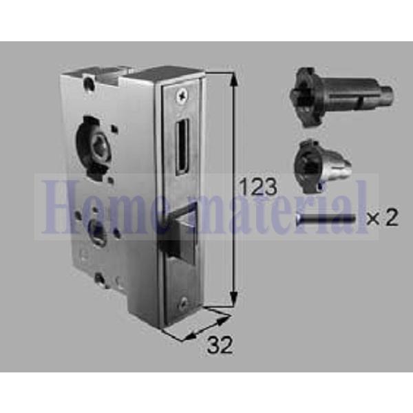 （納期未定）LIXIL 新日軽  エクステリア 補修部品 門扉 PH・PJ・RH・RJ 型錠錠本体セット( 片開き・両開き用) エレガントシルバー 8DL1615Z (代替品 8QAJ02EV)の通販は 20,216円