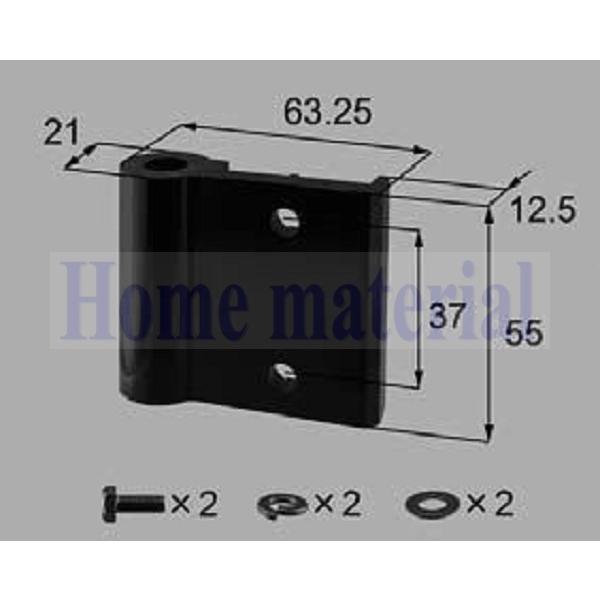 送料込み LIXIL 新日軽  エクステリア 補修部品 門扉 ヒジツボ 75 角門柱用・直付調整ヒンジ( 上)H:10・12 用 ヒジツボ 8NH87Aの通販は 5,382円