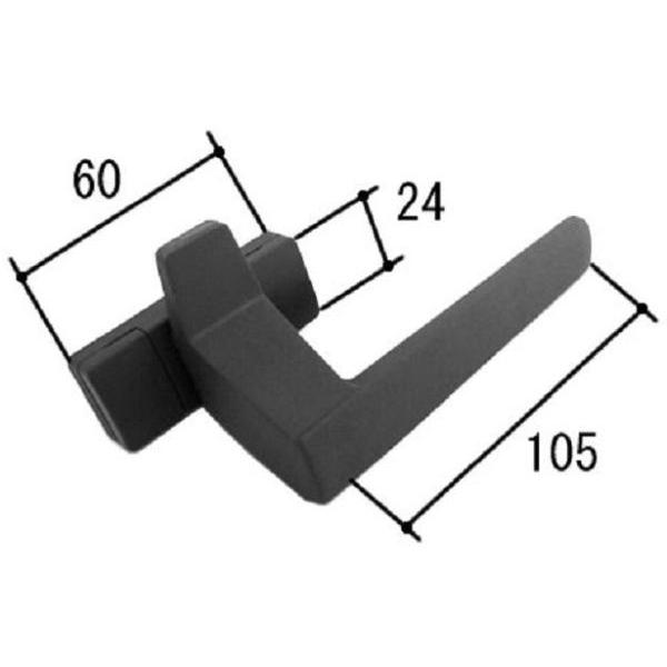 送料無料 三協アルミ 窓・サッシ たてすべり出し窓 カムラッチハンドル WB4414R 1セットの通販は 6,161円