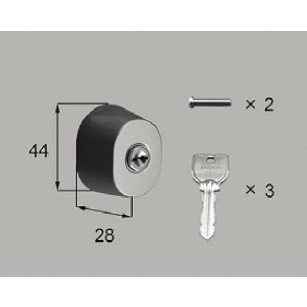 LIXIL 新日軽  ハンドル/クレセント/錠類  UR シリンダーセット(1 ロック仕様) A8DL1346 1セット