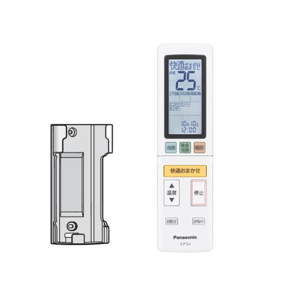 送料込み パナソニック エアコン用 リモコン（リモコンホルダー付き）ACRA75C4527Xの通販は 5,478円