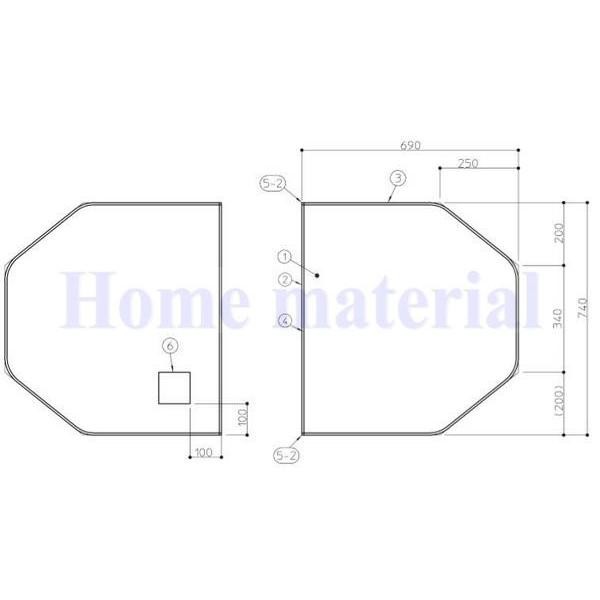 送料無料 お風呂のふた TOTO 風呂ふた 組み合わせ式 組みふた WB140ダエンラクかる EKK84094W AFKK84094W (代替品 AFKKS84094KSAA21W ) 2