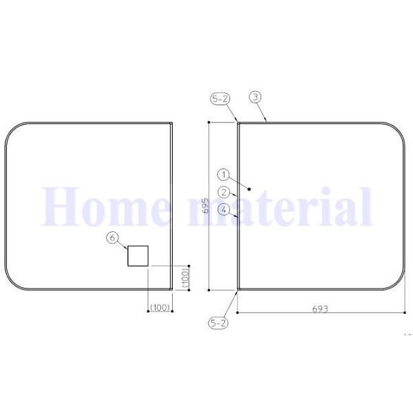 送料無料 お風呂のふた TOTO 風呂ふた 3枚割りフタ KD165SQ ラクかる3枚 AFKKS81095KSAA31W