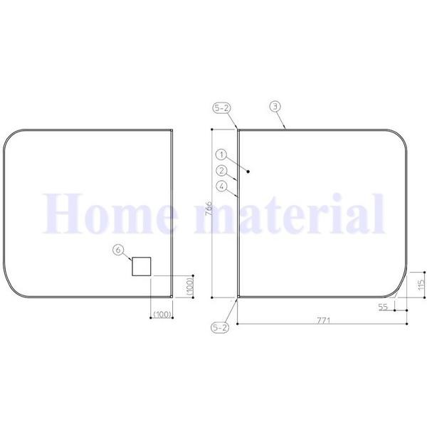 送料無料 お風呂のふた TOTO 風呂ふた 2枚割りフタ HA165DTPラクかる2枚 AFKKS81101KSAA21W