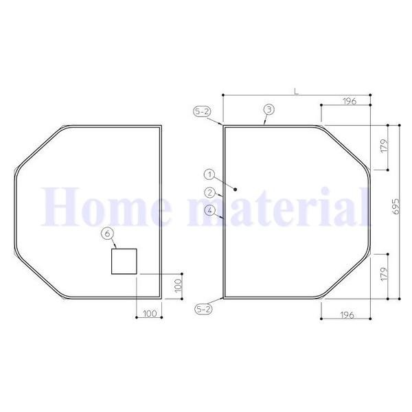 送料無料 お風呂のふた TOTO 風呂ふた 組み合わせ式 組みふた EKK84108W (代替品 AFKKS84108KSAA21W ) 1130×695 L=565 2枚