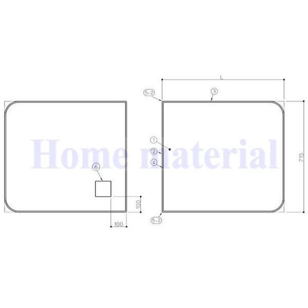 お風呂のふた TOTO 風呂ふた 組み合わせ式 組みふた スクエア浴槽用 EKK84124W (代替品 AFKKS84124KSAA21W ) 2枚