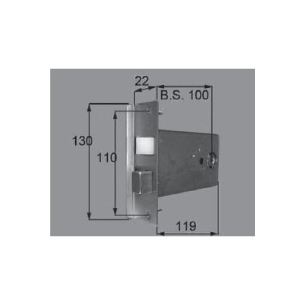 LIXIL リクシル トステム 錠 玄関・店舗・勝手口・テラスドア 箱錠 AZWB573の通販は