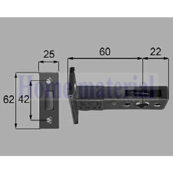 在庫有 1 LIXIL 新日軽  ハンドル/クレセント/錠類  補助錠ケース C(シルバー) C8DL296P4 1セットの通販は
