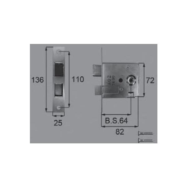 LIXIL リクシル トステム 錠 玄関・店舗・勝手口・テラスドア 箱錠 D1Y56の通販は 5,724円
