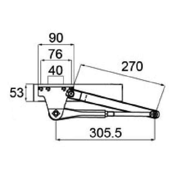 送料無料 LIXIL リクシル トステム ドアクローザー （左右兼用） ホワイト DCFZ702 プレナス 92.1〜99.9 リジェーロII 95.1〜01.10