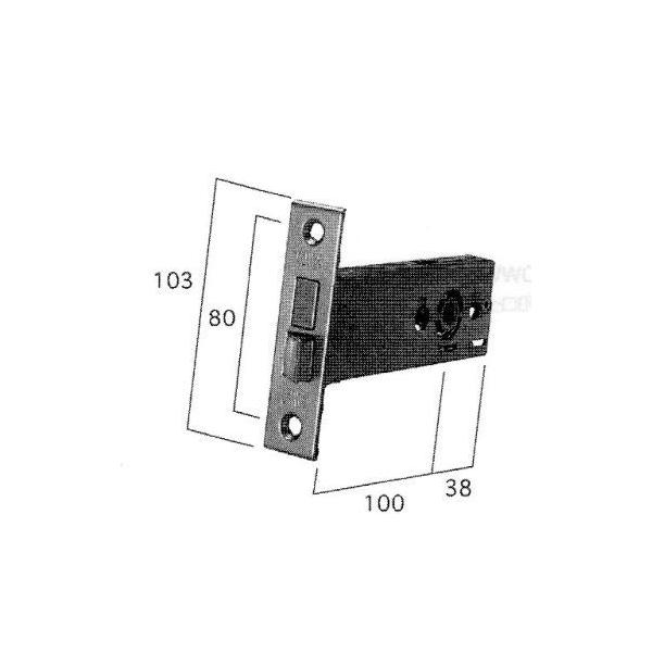 LIXIL 新日軽  部品 ドア 錠ケース 部品番号 DL-1186C 発注番号 A8DL1186C シルバー1セットの通販は