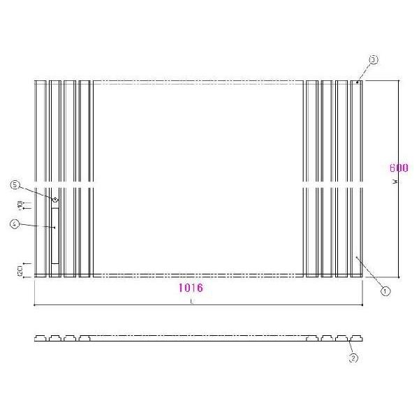 お風呂のふた TOTO 風呂ふた シャッター式 巻きふた 外寸：1016×600mm EKK728W2 (品番変更 EKK728W3 ）（JH／JD1014） トトの通販は