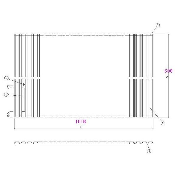 送料無料 お風呂のふた TOTO 風呂ふた シャッター式 巻きふた 外寸：1016×600mm EKK728W2 (品番変更 EKK728W3 )（JH／JD1014） トトの通販は 6,544円