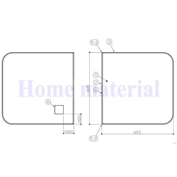 送料無料 お風呂のふた TOTO 風呂ふた 3枚割りフタ KD165SQ ラクかる3枚 AFKKS81095KSAA31W