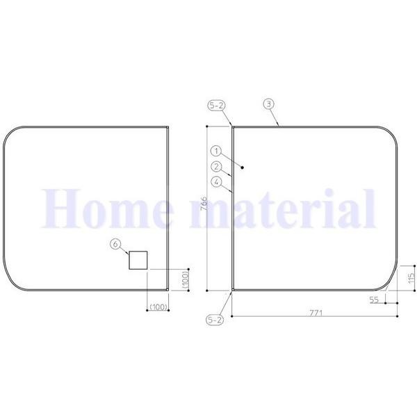 送料無料 お風呂のふた TOTO 風呂ふた 2枚割りフタ HA165DTPラクかる2枚 AFKKS81101KSAA21W