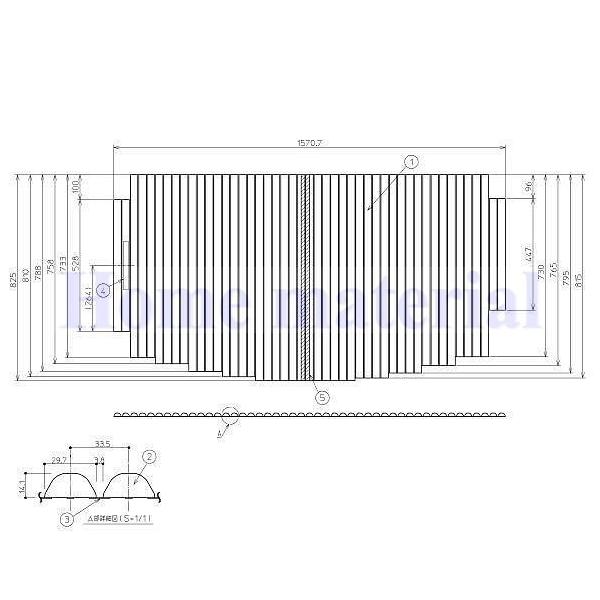 送料無料 お風呂のふた TOTO 風呂ふた シャッター式 巻きふた 外寸：1570.7×825mm EKK81107WR2の通販は