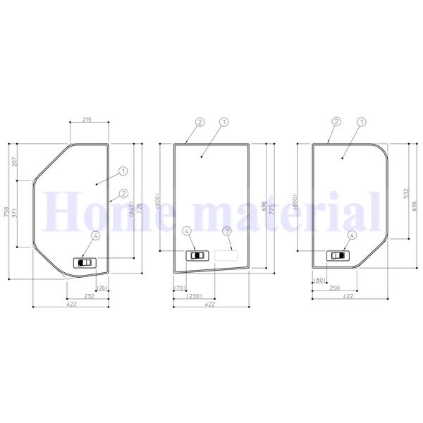 お風呂のふた TOTO 風呂ふた 魔法びん浴槽用3枚割りふたR (1300用）EKK82014WR4の通販は