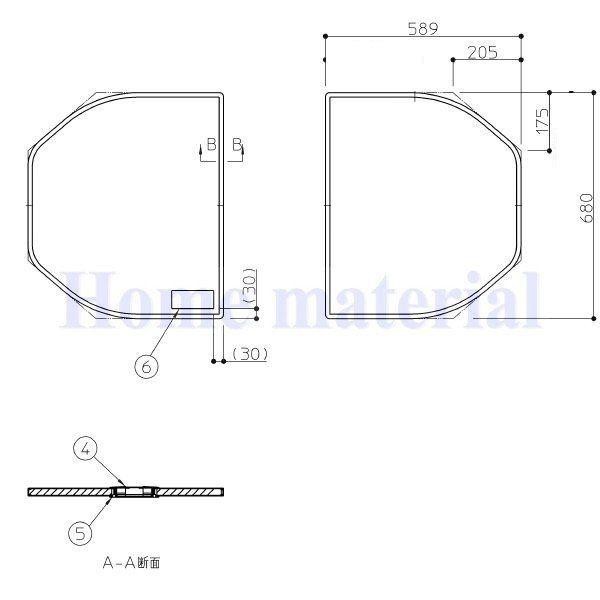 お風呂のふた TOTO 風呂ふた 組み合わせ式 組みふた AFKK84092W7 EKK84092W7 (後継品 AFKKS84092KSAA21W)