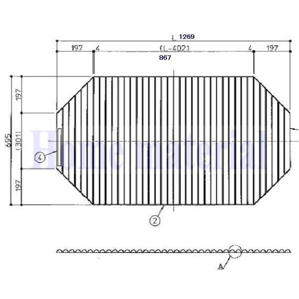 お風呂のふた TOTO 風呂ふた 巻きふた 外寸：1269×695mm EKK84110W1の通販は 7,474円