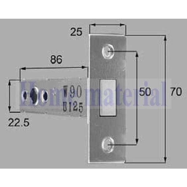 LIXIL 新日軽 ハンドル/クレセント/錠類 補助錠ケース J8DL1071D 1個の通販は