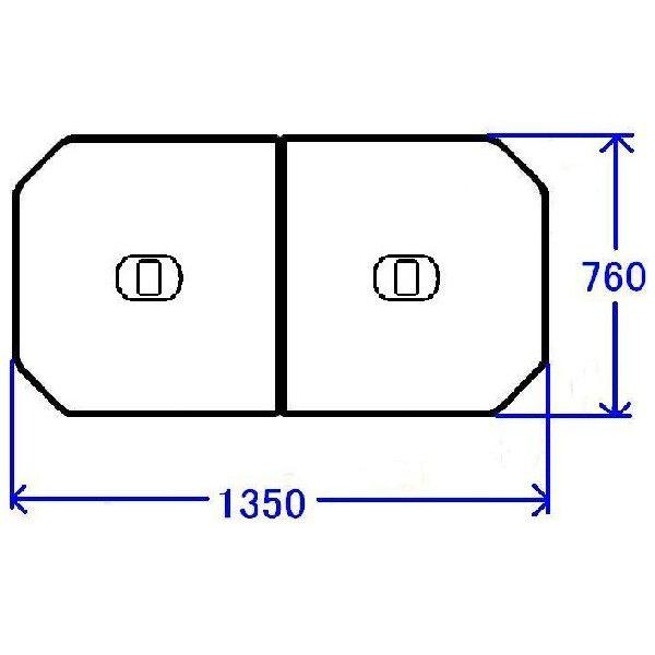 送料無料 お風呂のふた TOTO 風呂ふた 軽量把手付組み合わせ式 組みふた 外寸：1350×760mm PCF1400N#N11 （品番変更PCF1400R#NW1）トト