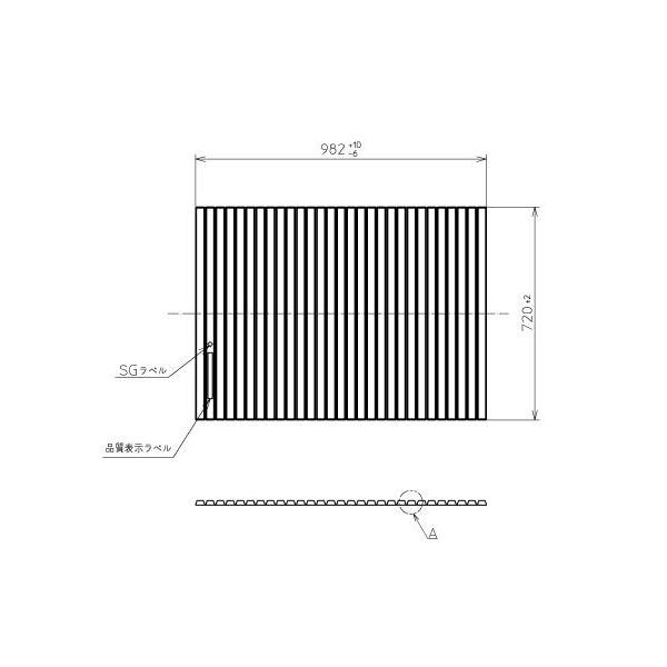 送料無料 お風呂のふた TOTO 風呂ふた 軽量シャッター式 巻きふた 外寸：982×720mm PCS1000#N11 PCS1000#NW1　(後継品番 PCS1000Ｎ#NW1 ) 5,129円