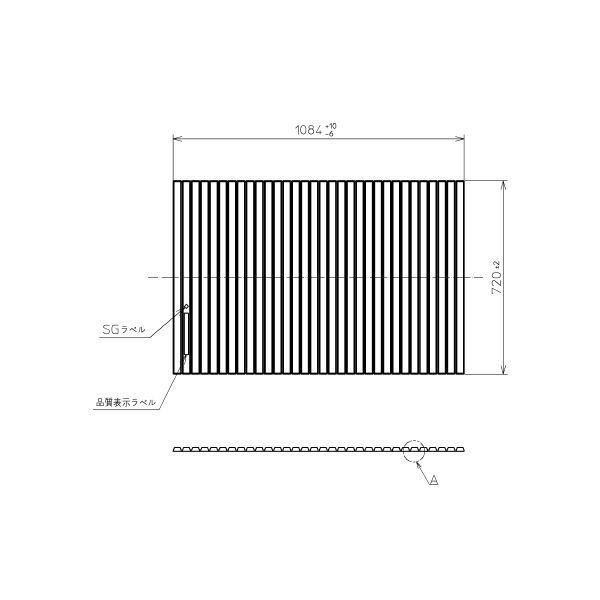 送料無料 お風呂のふた TOTO 風呂ふた 軽量シャッター式 巻きふた 外寸：1084×720mm PCS1100 #N11(品番変更PCS1100N #NW1 ) トト