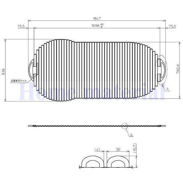 送料無料 お風呂のふた TOTO 風呂ふた シャッター式 巻きふた 外寸：1847×836/760mm PCS1970N#NW1