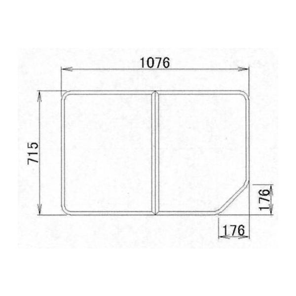 送料無料 トステム お風呂のふた バスルーム 浴槽 組み 風呂ふた（2枚組み） 風呂ふた 組みふた 商品コード : RAAZ608