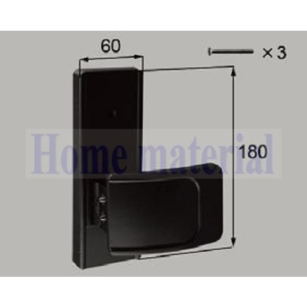 送料込み LIXIL 新日軽 エクステリア 補修部品 門扉 PC 型錠内部化粧座ハンドルセット受側( 両開き用) S8AAB0337
