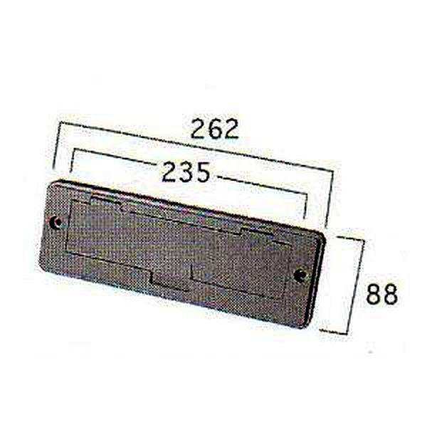 LIXIL 新日軽  部品 防風郵便受 部品番号 ETC-1257 発注番号 S8ETC1257 セピアブラックの通販は
