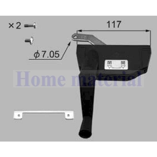 LIXIL LIXIL 新日軽 サッシ補修部品 ハンドル/ クレセント/ 錠受類 オペレーターハンドル( 折れハンドル) (R) S8SK1443R (L) S8SK1443L