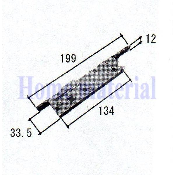 三協アルミ 勝手口ドア 部品 連動締り 錠ケース バックセット ドアラッチ 部品番号 TS-231031 1SETの通販は 8,179円