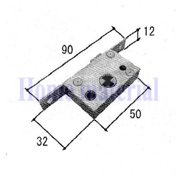 三協アルミ 勝手口ドア 部品 本締り錠 部品番号 TS-231032 1SETの通販は