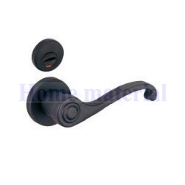 送料無料 WOODONE ウッドワン レバーハンドルセット MC型 塗装仕上げ つや消しブラック 表示錠：ZH11MC3-Nの通販は