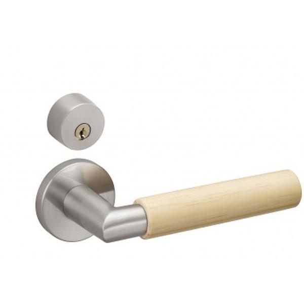 送料無料 WOODONE ウッドワン レバーハンドルセット XC型（木製シルバー）鍵付錠 ZH11XC4-N-□ 9,995円