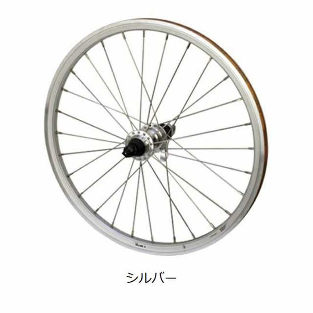 ポイント3倍　DAHON　純正ダホン オプションパーツ 20 WHEEL REAR DAHON COMP for P8用 リアタイヤ シルバー　ブラック　ホール数：20