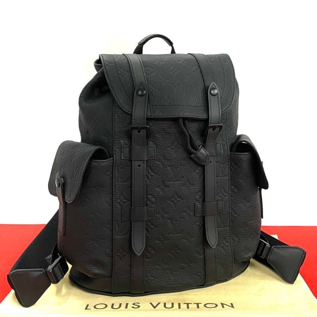 LOUIS VUITTON ルイヴィトン クリストファー PM モノグラム・トリヨン レザー リュックサック ブラック h40-5の通販は 229,450円
