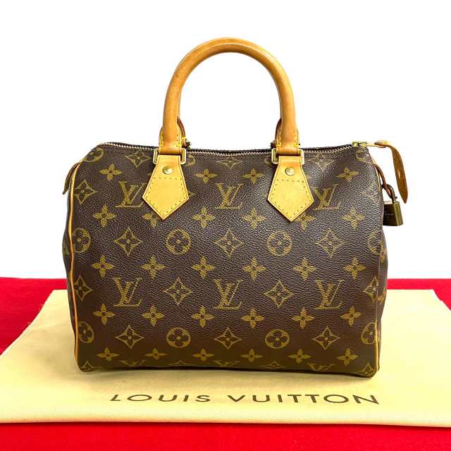 LOUIS VUITTON ルイヴィトン スピーディ25 モノグラム PVC レザー ハンドバッグ ブラウン 27207