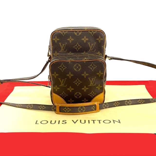 LOUIS VUITTON ルイヴィトン アマゾン モノグラム レザー PVC ショルダーバッグ ブラウン 83248