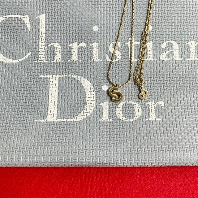Christian Dior ディオール CD ロゴ GP ネックレス ゴールド 91807の通販は 20,646円