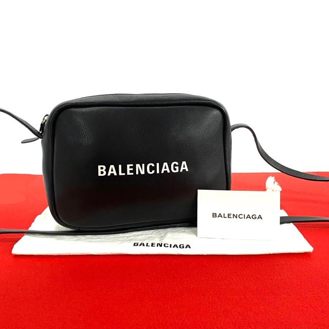 BALENCIAGA バレンシアガ エブリデイ カメラバッグ レザー ショルダーバッグ ブラック 04269の通販は