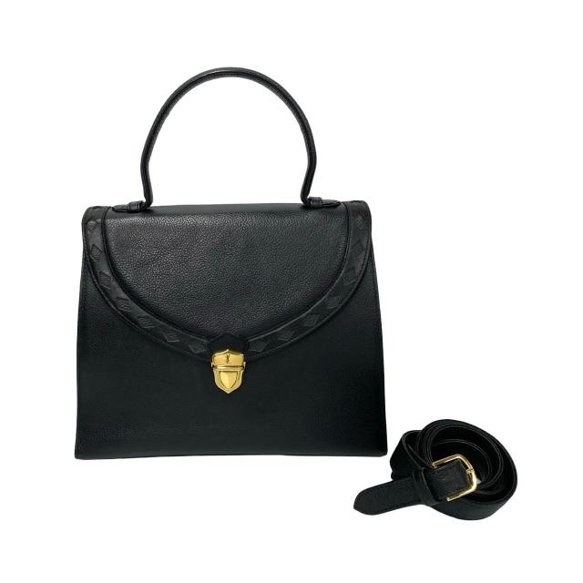 YVES SAINT LAURENT黒 レザー手袋 Yves Saint Laurent イヴサンローラン ハンドバッグ クロコ型