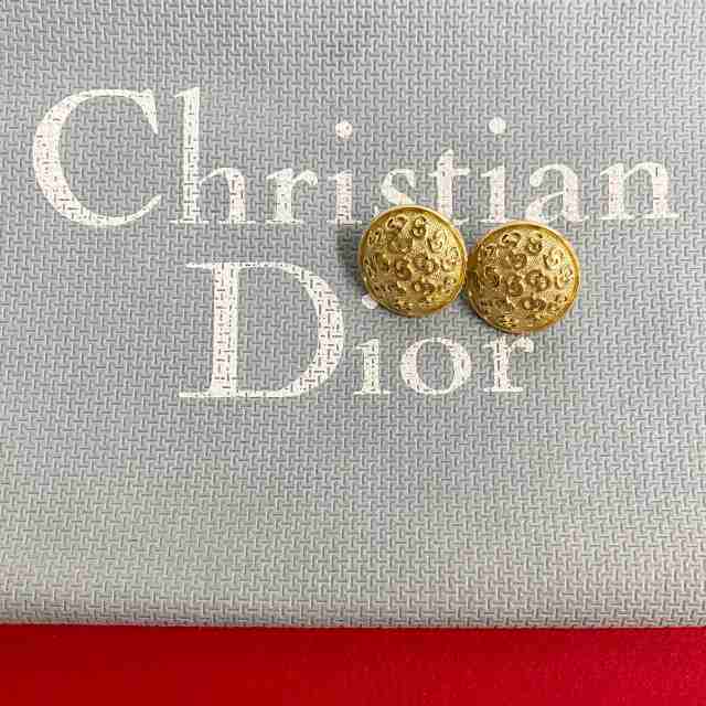 Christian Dior ディオール GP イヤリング ゴールド 25215